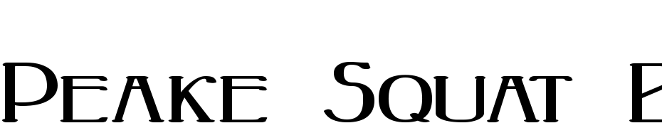 Peake Squat Bold Font Download Free